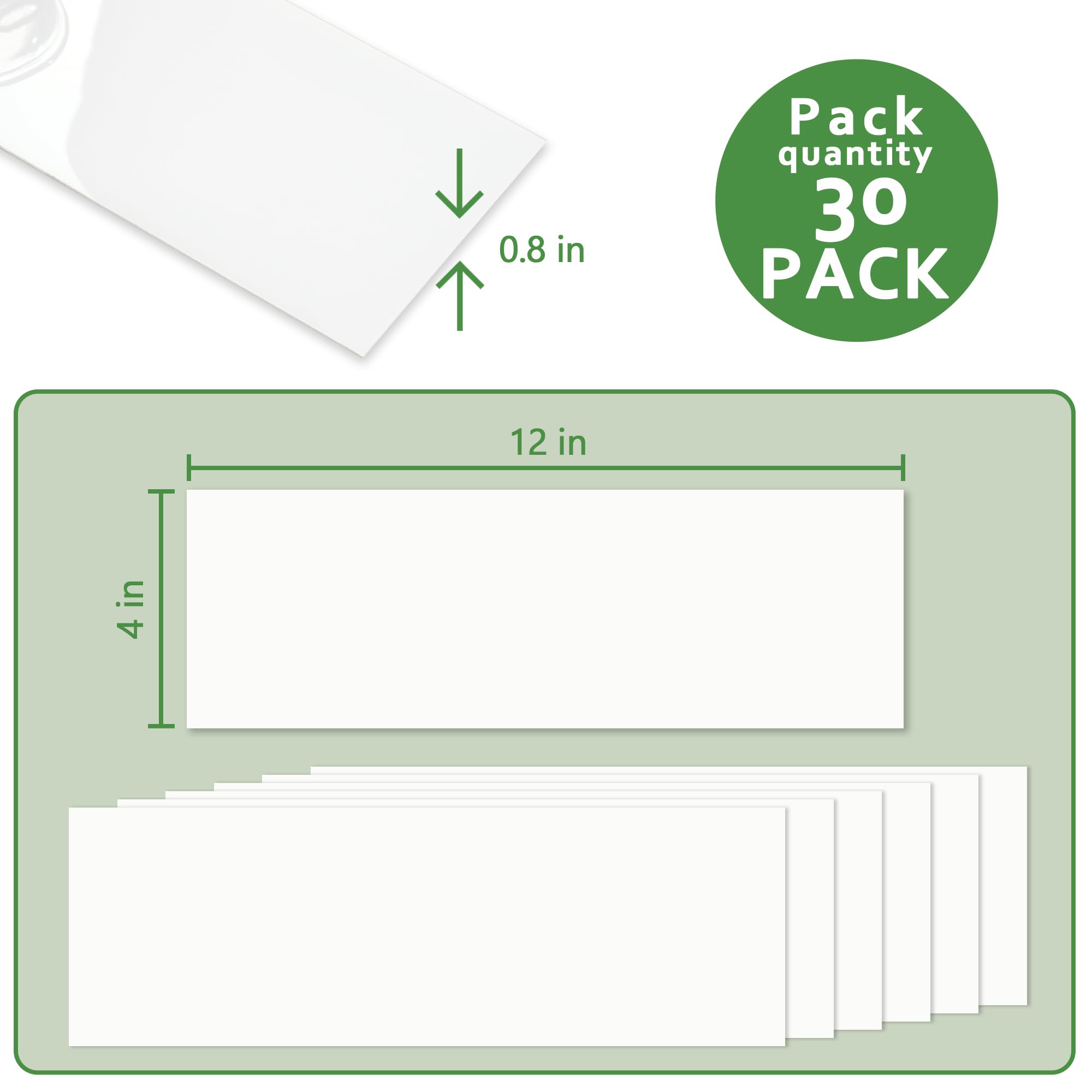 30-Sheet Subway Peel and Stick Backsplash, 12