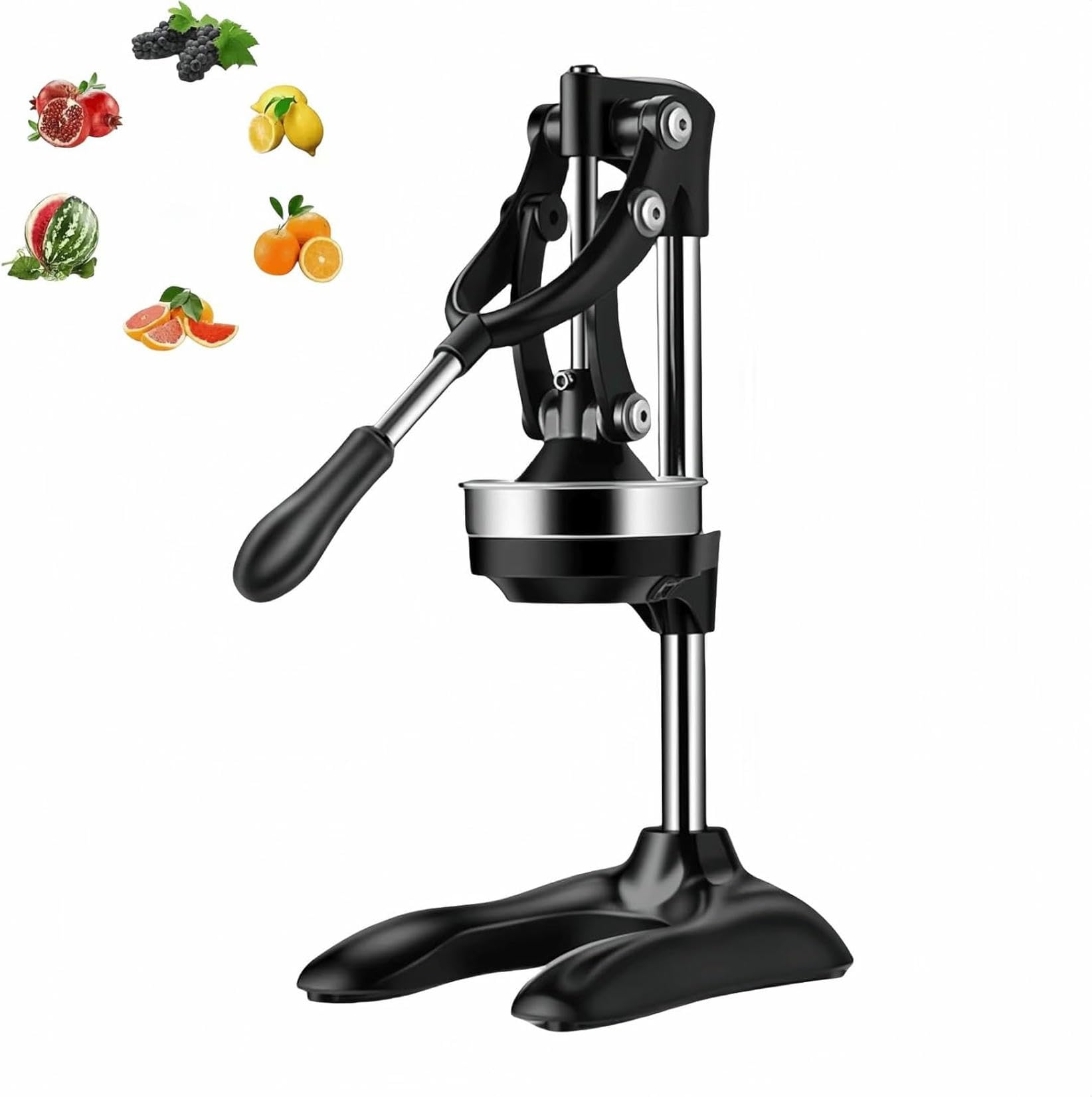 Spremiagrumi manuale per arancia, limone, lime, melograno, pressa per succo in ghisa, facile da pulire, spremiagrumi manuale resistente per cucina