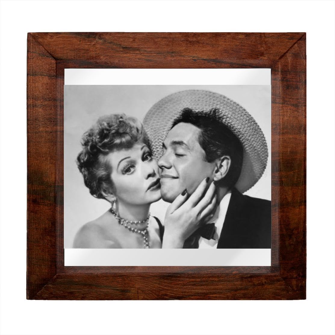 PEAS IN A POD Desi Arnaz - 6X6 Full Color Photo Sign With Hand Made Wood Frame PIAP #PDI1041315
