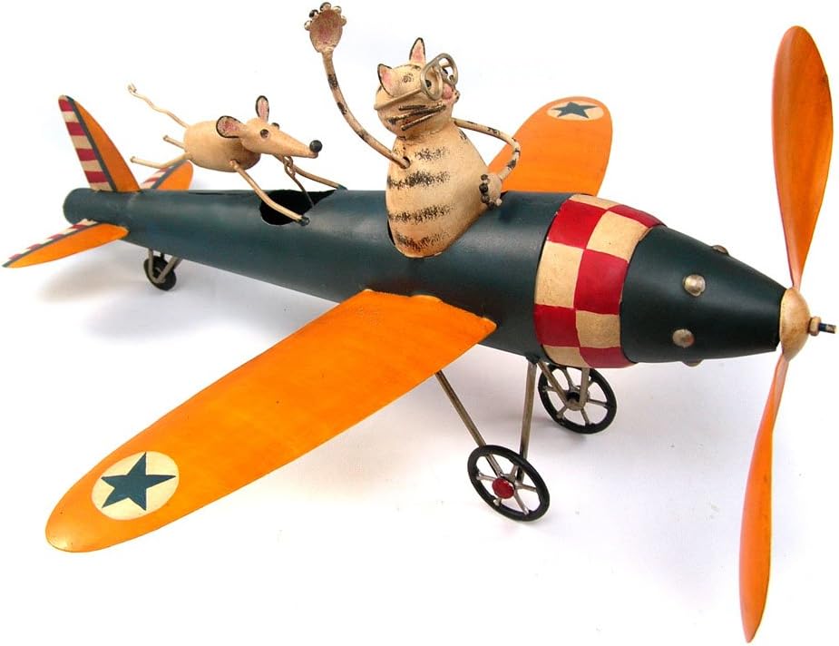 Cat Aviator and Mouse Whirligig