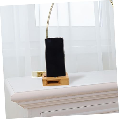 Miniatura 7 de Toyvian Soporte de madera para teléfono móvil para escritorio, soporte universal para teléfono celular, principio de resonancia de eco, sonido