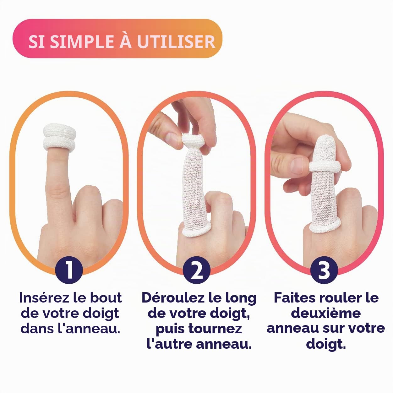 Protège-doigts lot de 30 pièces différentes couleurs