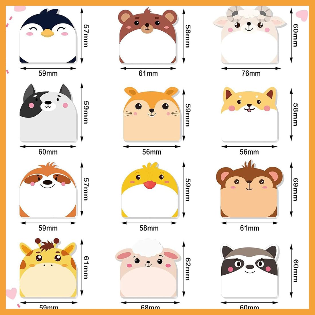 24 Pezzi Blocchetti Memo Adesivi 720 Fogli Gadget Compleanno Bambini Mini Note Adesive