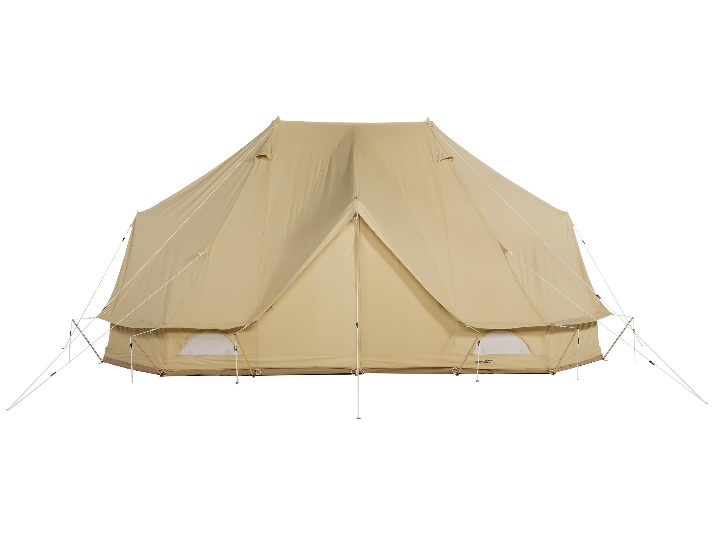 CanvasCamp Sibley 600 Twin Pro Tenda - Tenda per 10 Persone - Tenda impermeabile di lusso per esterni con doppi ingressi e fondo rimovibile - Tenda da campeggio perfetta per festival e glamping