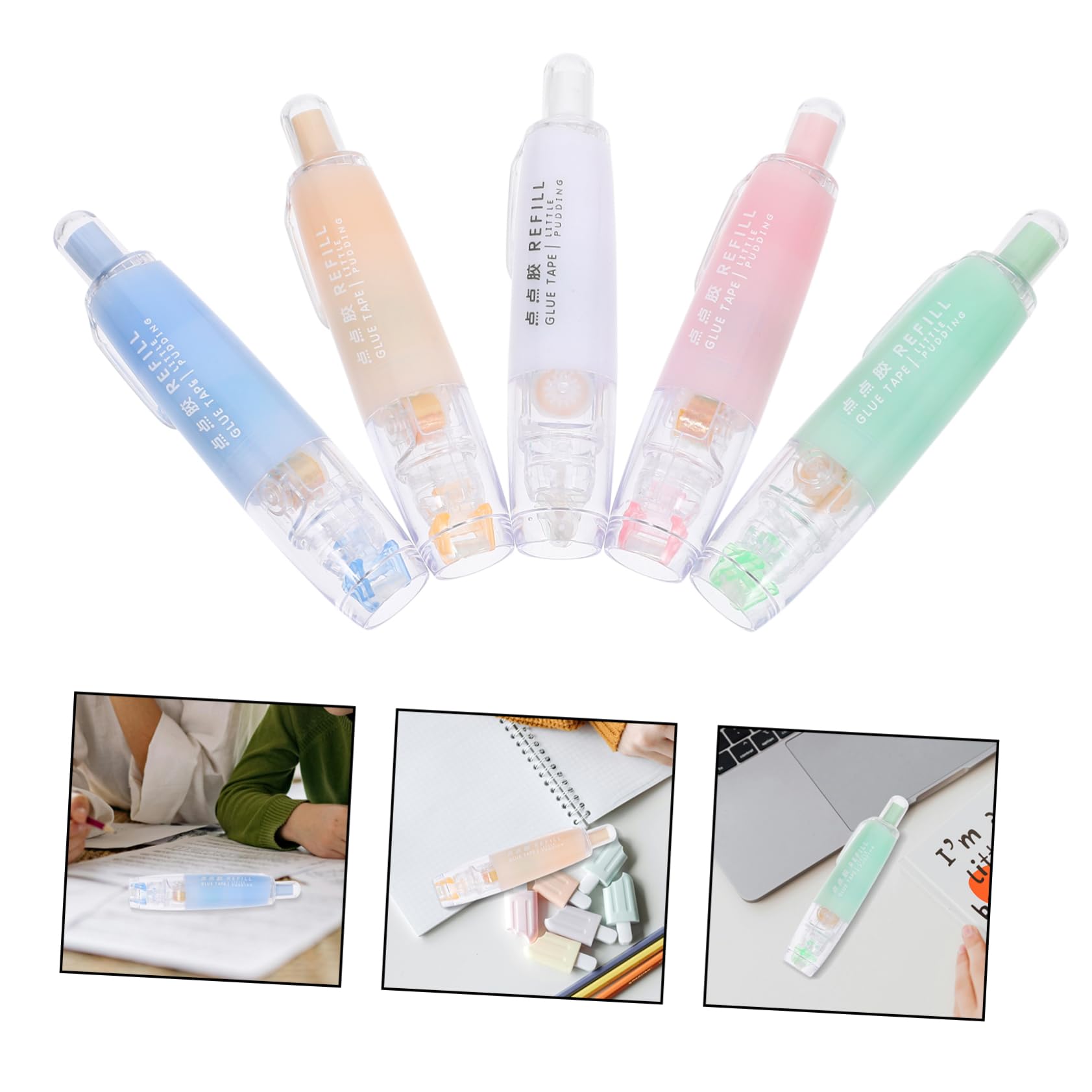 Housoutil 5 Set Penna Colla Rapida Ad Asciugatura Colla Artigianale Versatile Per Scrapbooking E Lavori Design Ergonomico Gocce 5 Pezzi*5