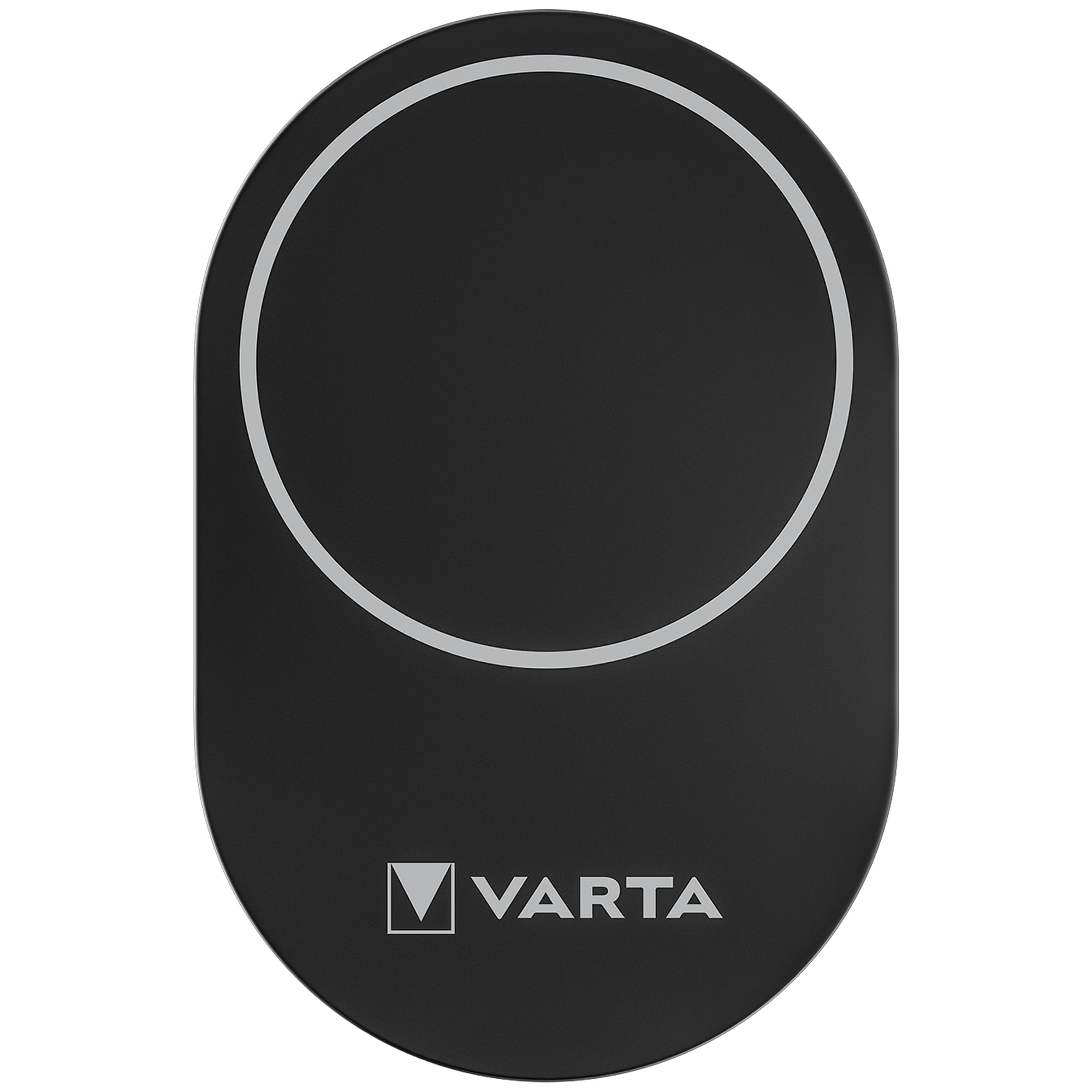 VARTA Mag Pro Wireless Car Charger & Mobile Phone Holder, 15 W, Magnetic Smartphone Holder with Charging Function, MagSafe Compatible, Qi Compatible, Car Mount with USB Type-C Cable, Black