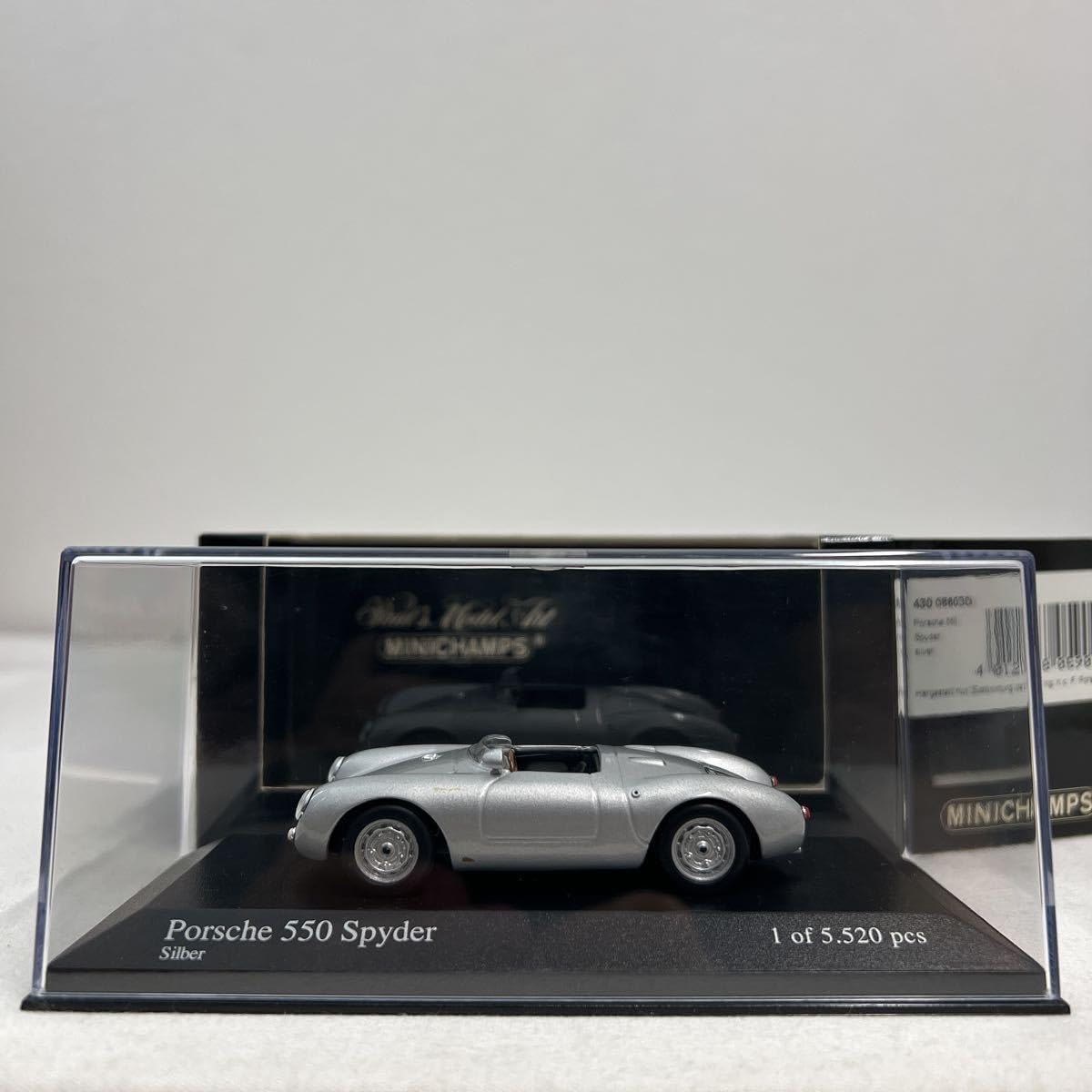 Amazon | MINICHAMPS 1/43 Porsche 550 Spyder Silver ミニチャンプス