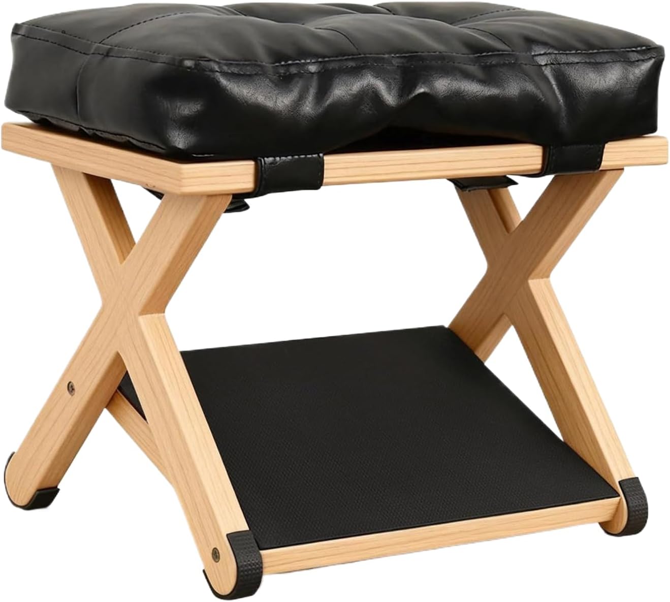 Under Desk Footrest - Wooden Under Desk Footrest, Double Step Foot Rest | Double-Layer Ergonomic Slanted Small Wooden, Foot Stool Rest for Home Dorm Office Apartment Study Bedroom