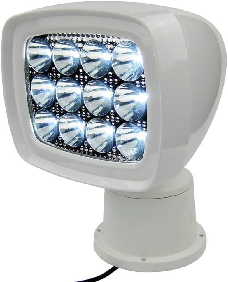 Wireless LED Remote Control Searchlight Marine Boat Spotlight 10-30V IP65 1600LM Compatible With