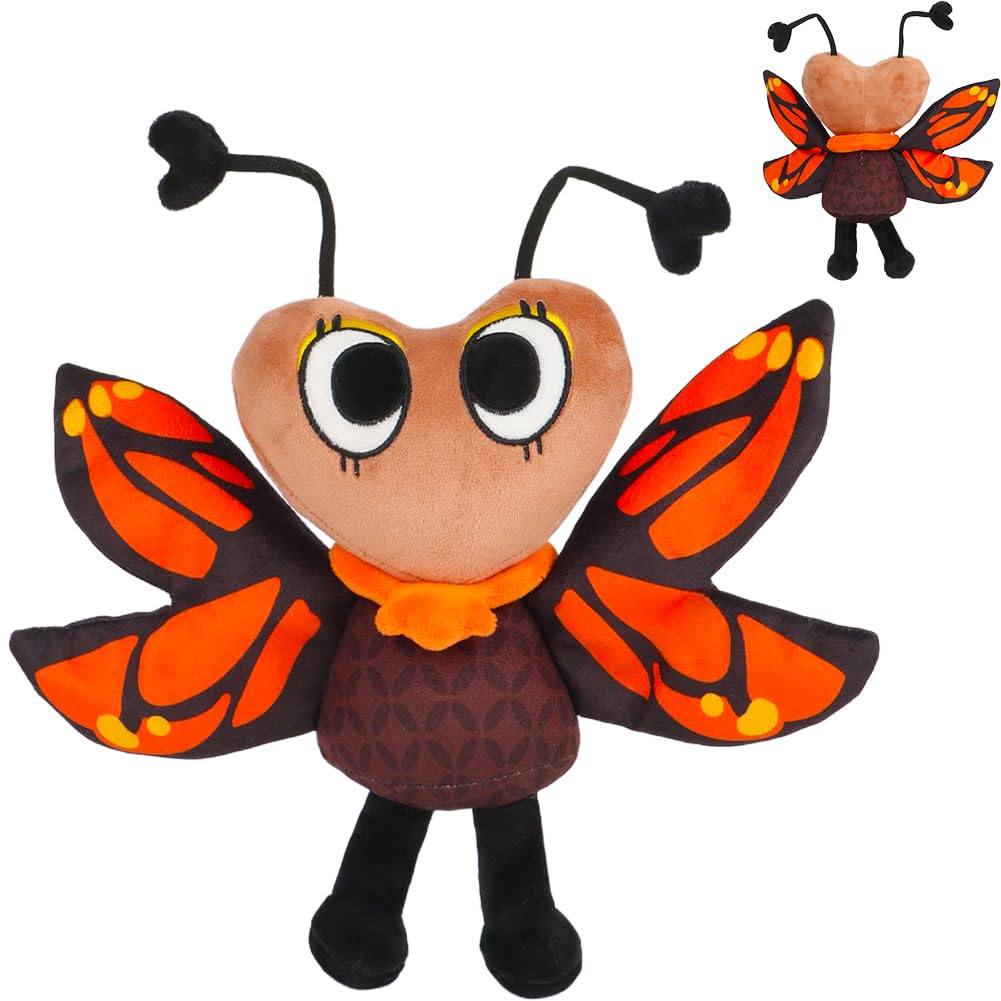 Kouipoie Dandy's World Plush Toy,13" Soft Stuffed Animal Toy,Cute Plushies for Kids, for Aged 4 5 6 7 8 9 10+ Years Old Boys Girls and Fans,Great for Birthdays,Valentine's Day. (Butterfly C)