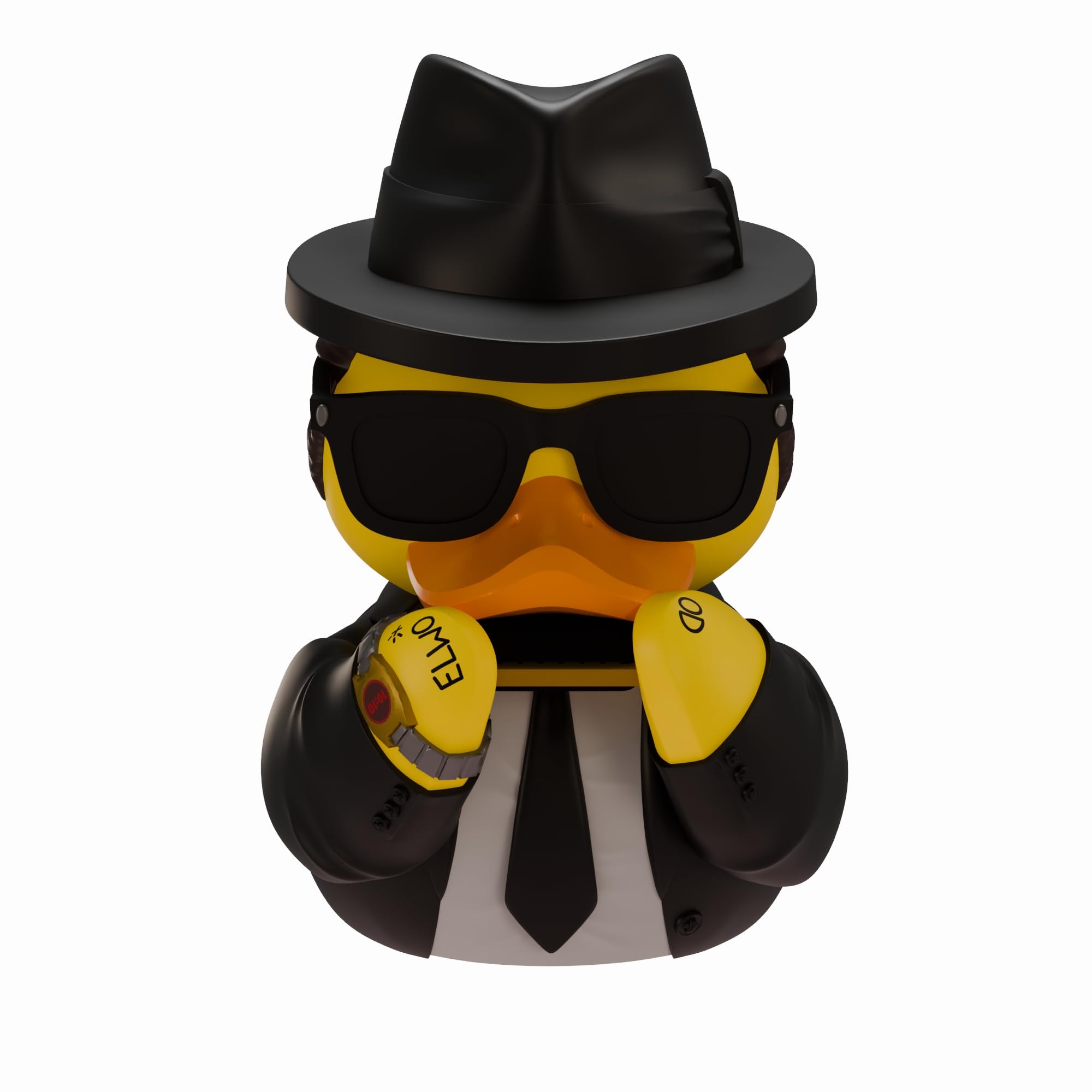 TUBBZ Sammlerausgabe: Blues Brothers – Elwood Cosplaying Gummiente Vinylfigur – Offizielle Sammelfigur für Fans von Blues Brothers - 1