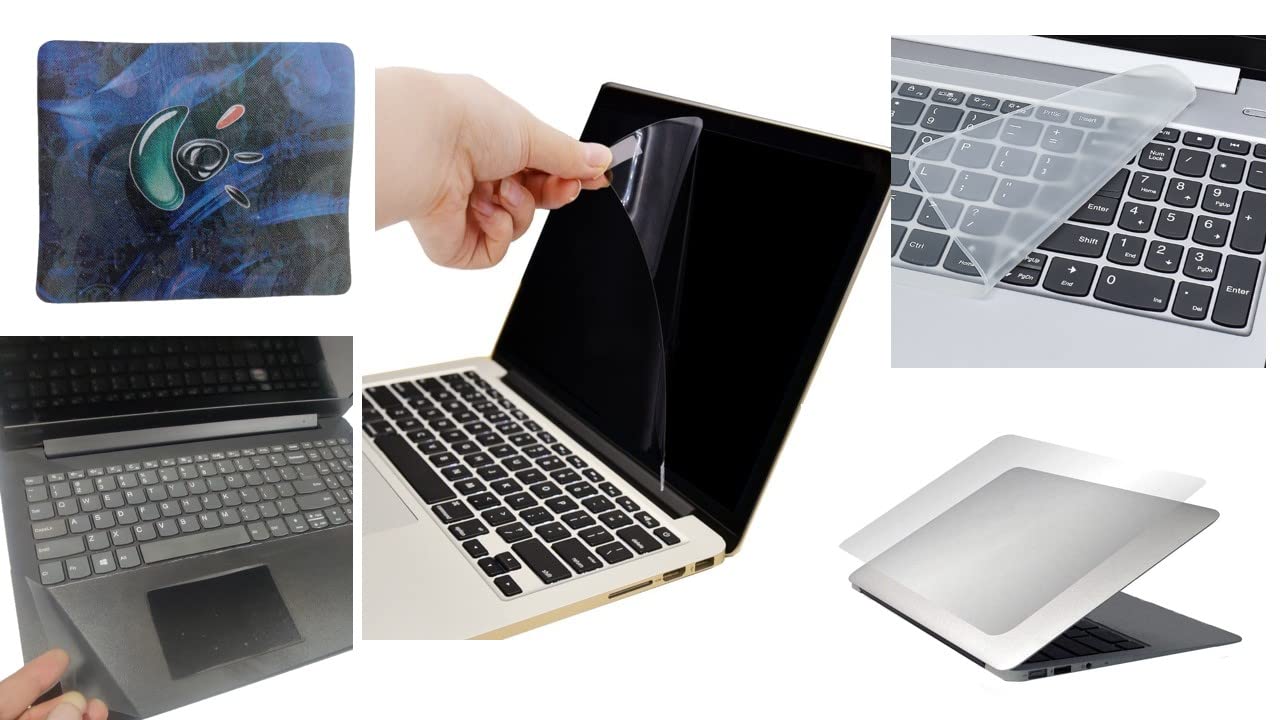 Anjo 5 in 1 Combo of Laptop Screen Protector, Keyguard, Laptop Lid and Trackpad Area Lamination and Mouse Pad For All 14 inches Laptops (Matte, Transparent) (B0BV2GK21K) Amazon Price History, Amazon Price Tracker