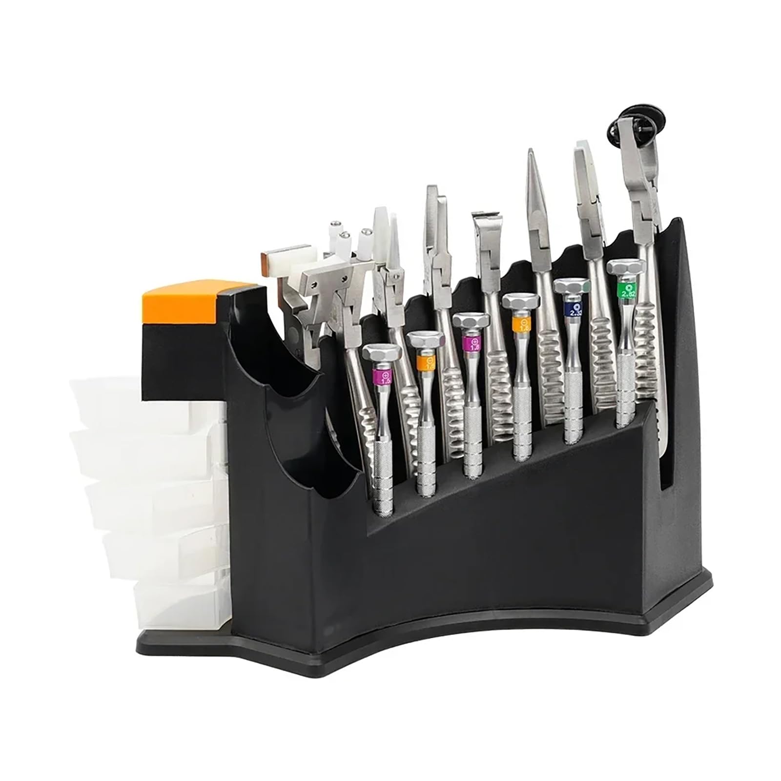 AISITESY 14 pcs Optical Eyeglass Repair Kit Eyeglass Repair Tools Optician's Optical Tool Kit Eyeglass Repair 6 pcs Screwdriver 8 pcs Pliers