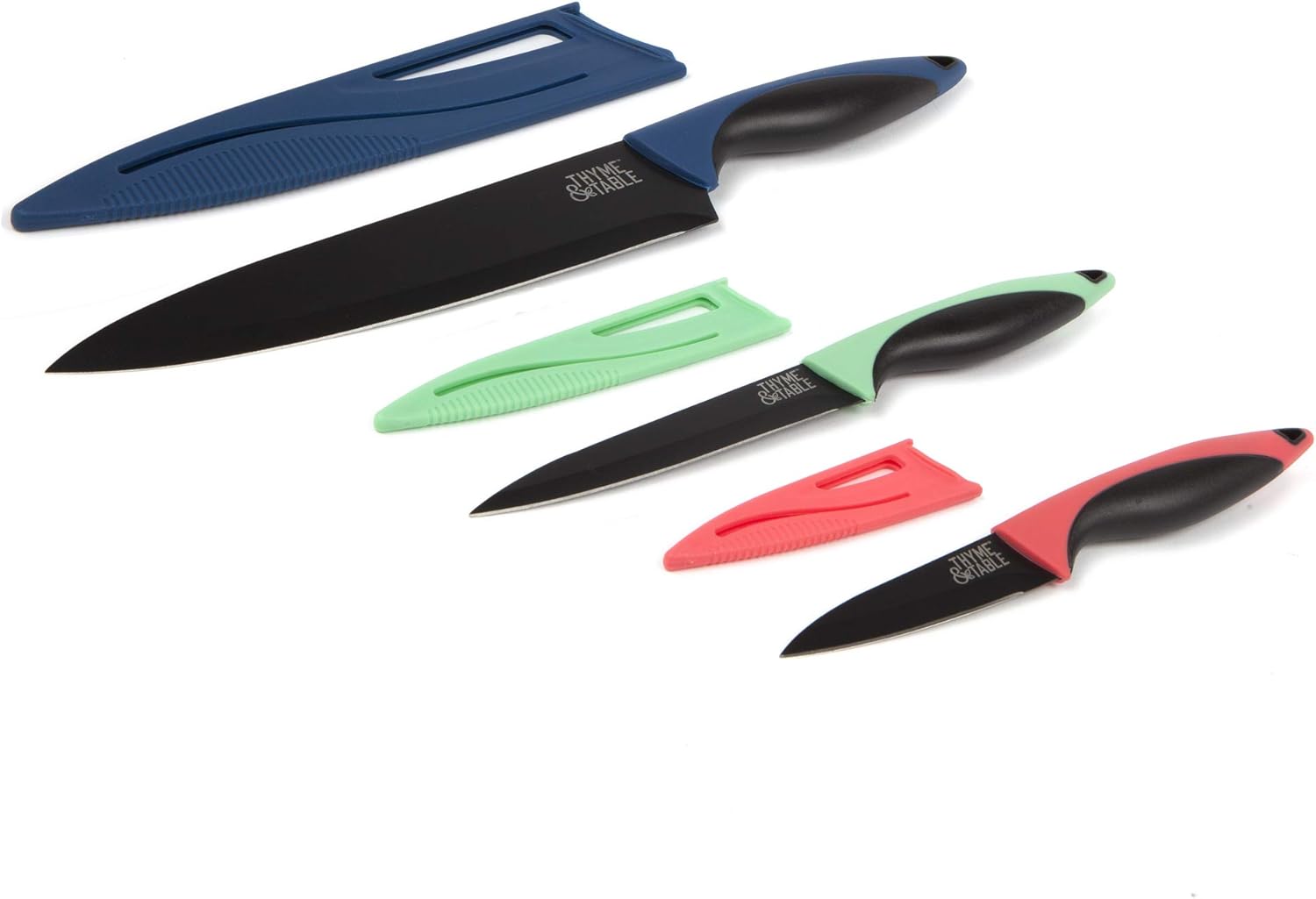 Thyme and Table 3Piece Colored Chef Knife Set Home & Kitchen