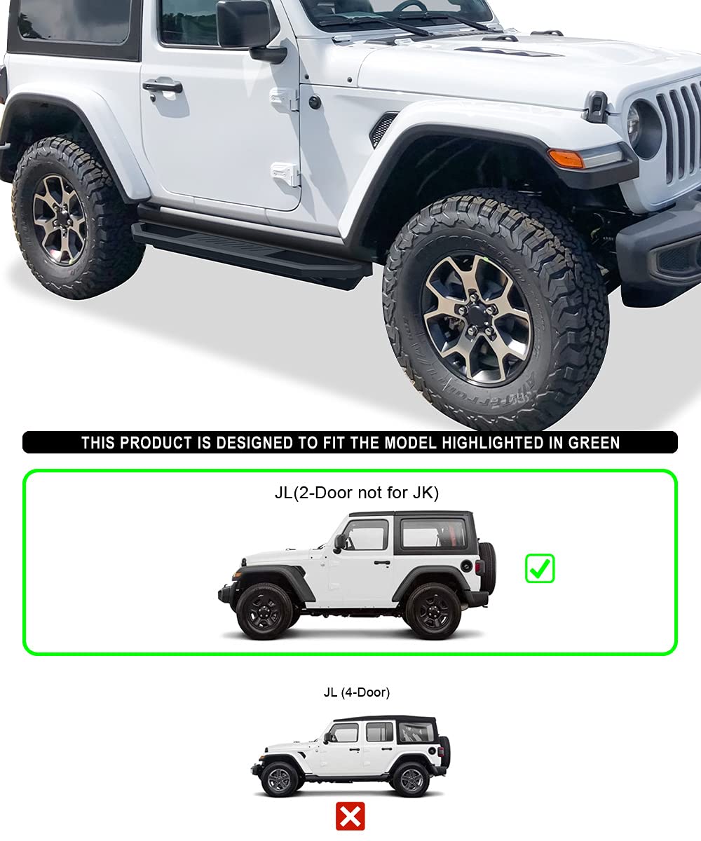 Amazon | HD Ridez Jeep サイドステップ ステンレススチール アーマー 