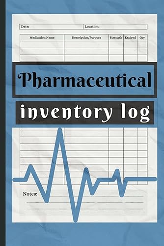 Pharmaceutical inventory log: Track and manage medication stock pharmaceutical inventory log. Easily record prescription details, drug quantities, and ... dates for efficient inventory management.