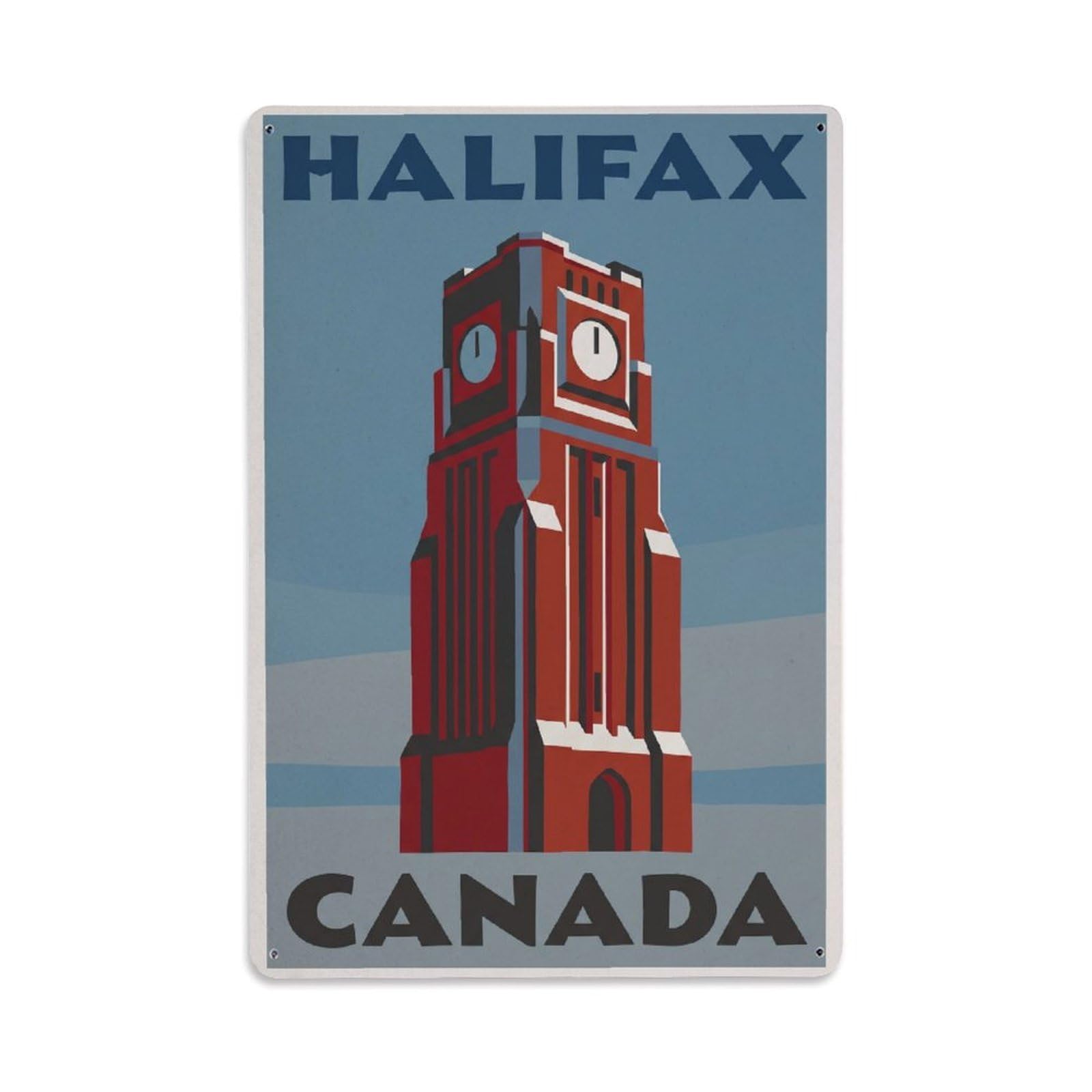 Travel Canada Halifax Metal Tin Sign