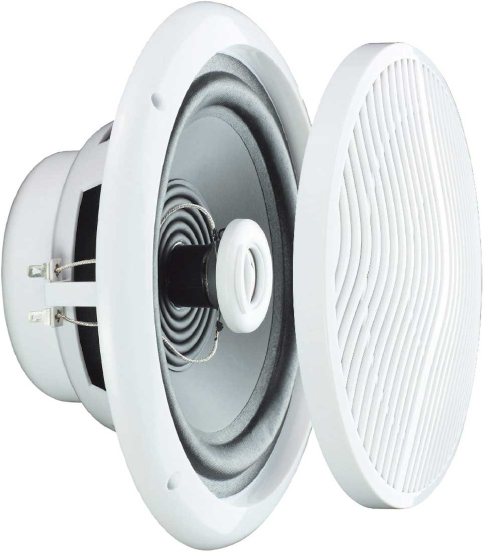 2 x 5 pouces 80 W résistant à l'humidité haut-parleurs de plafond pour salle de bain ou cuisine B402 B