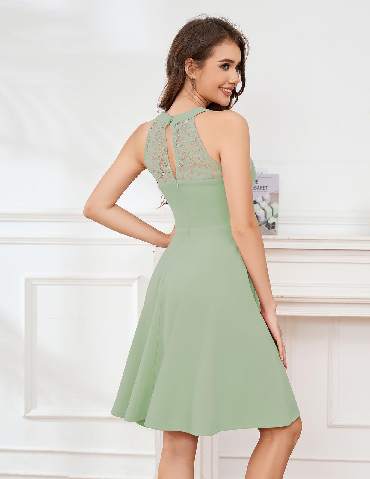 Bbonlinedress Vestido Elegante para Bodas, Festivo, Confirmación, Dama de Honor, Cóctel y Fiesta