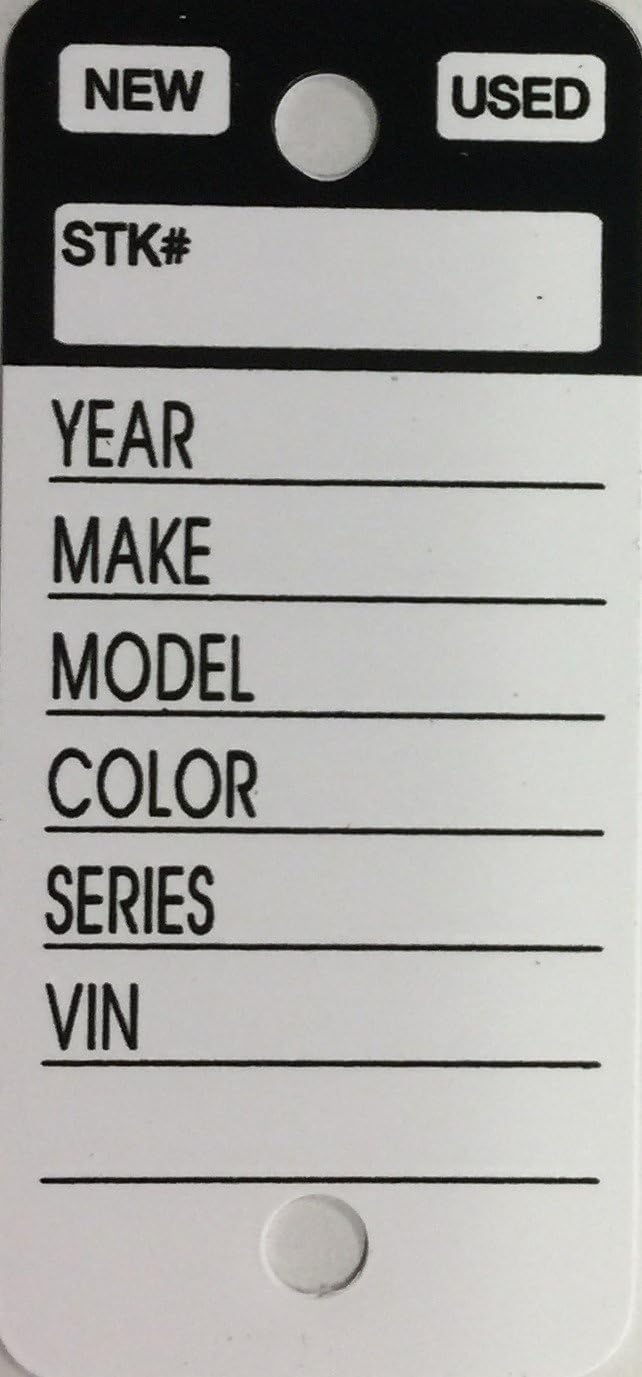 Top Stripe Key TagsBlack (250/Box) Key Tags And Chains