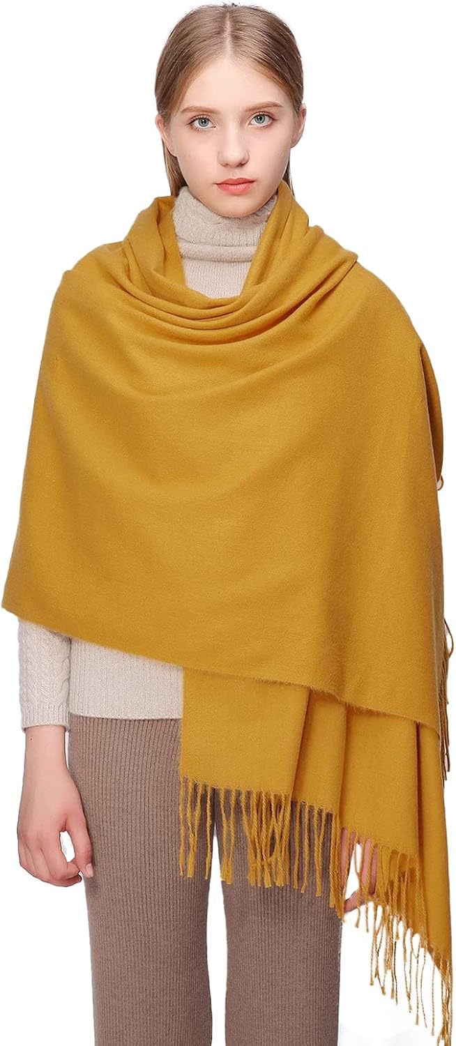 RIIQIICHY Scarfs for Women Fall Winter Pashmina Shawls and Wraps for Evening Dresses Wedding Shawl Blanket Scarves - Image 2