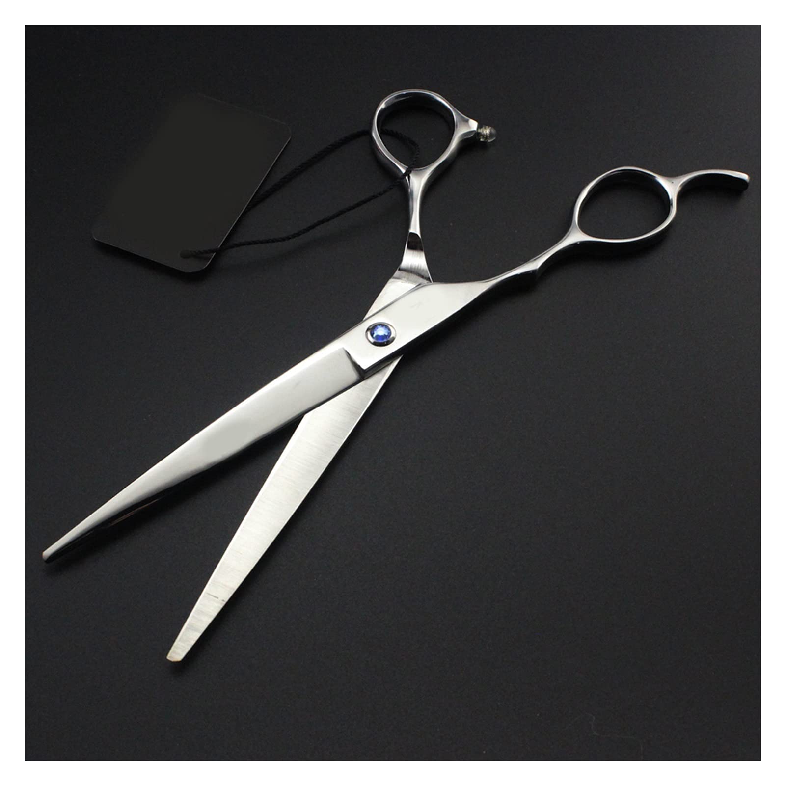 Ciseaux de barbier, ciseaux de coiffure pour gaucher, ciseaux de coiffure de 7 pouces, grands ciseaux argentés, ciseaux de coupe de cheveux