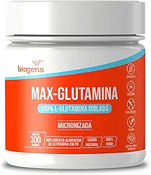 Max Glutamina, L-Glutamina 100% Isolada Micronizada, 300 gramas, Biogens