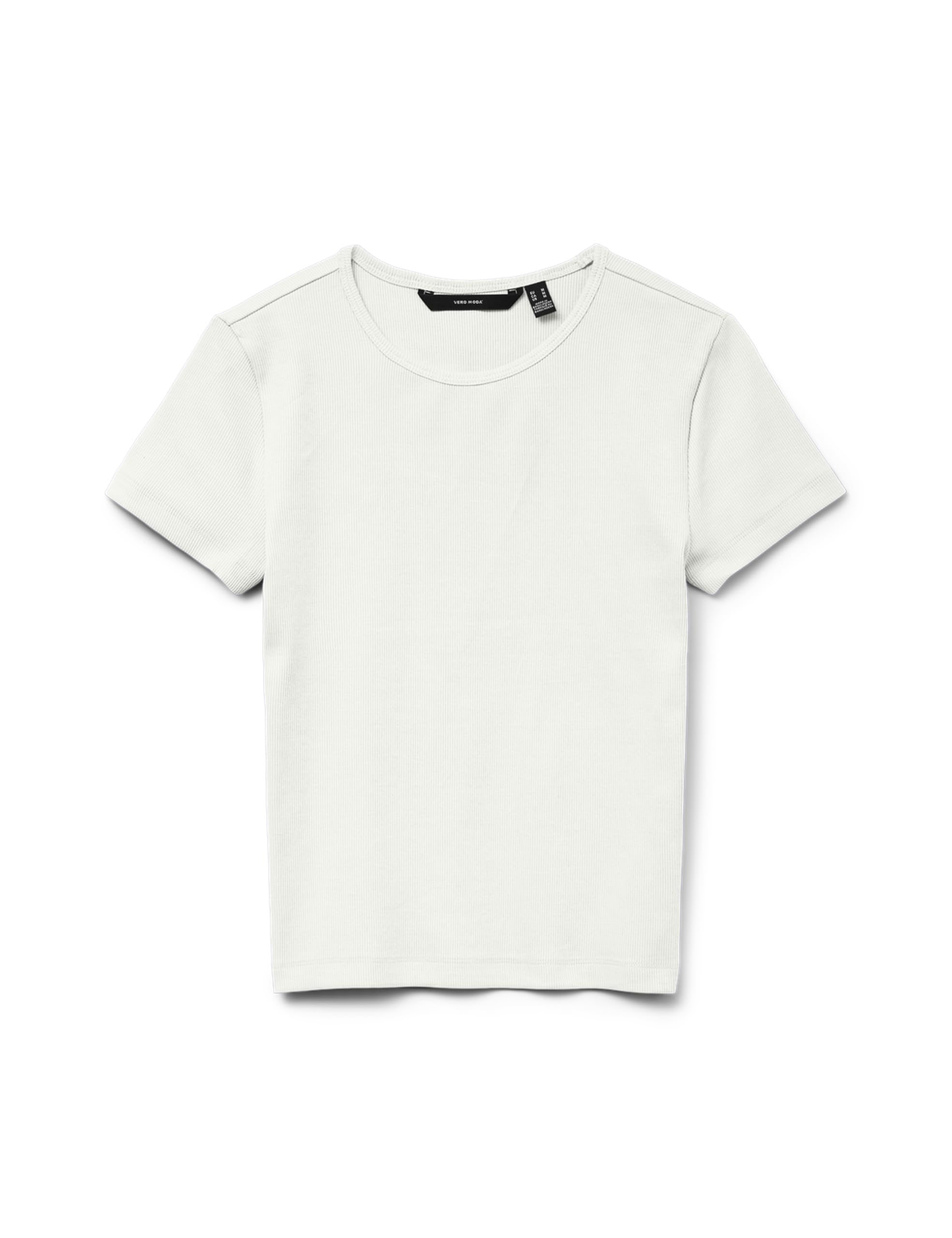 VERO MODA Vmchloe JRS Noos SS Short Top, Snow White, S