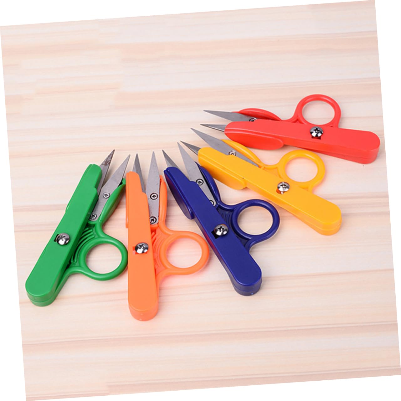 Tijeras de Costura Mango Plástico, 12 Piezas, Acero
