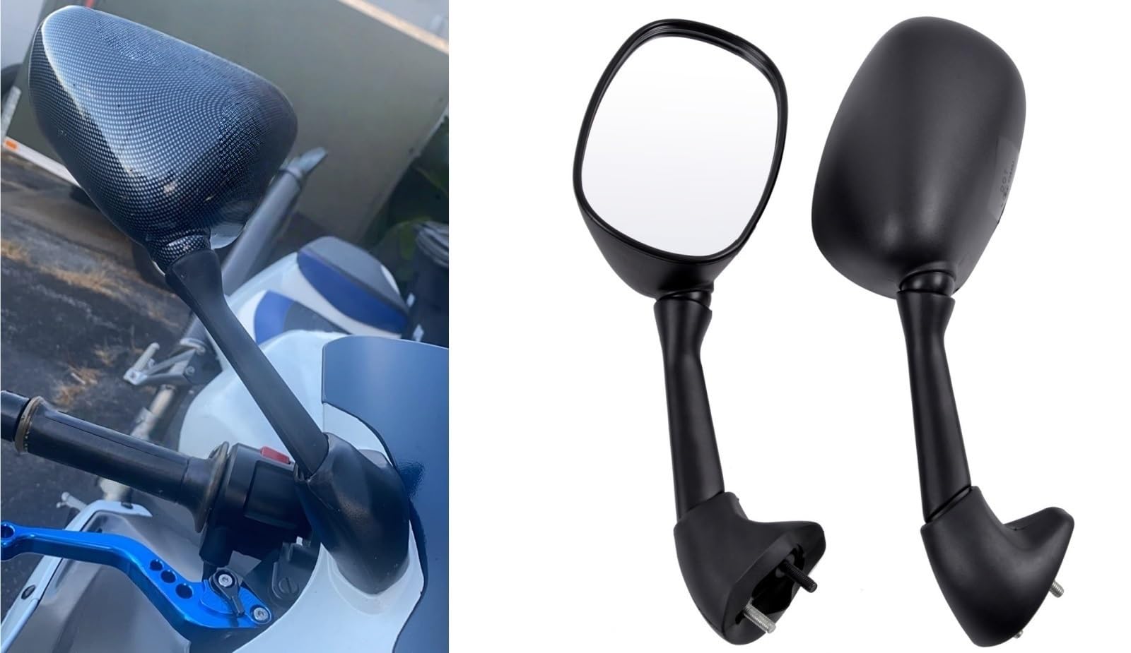 Pasuje Do Yam&aha YZF R6 2006-2007 Wymiana Lusterka Wstecznego Motocykla Regulowany Boczny Widok Z Tyłu Lusterko wsteczne do Motocykla