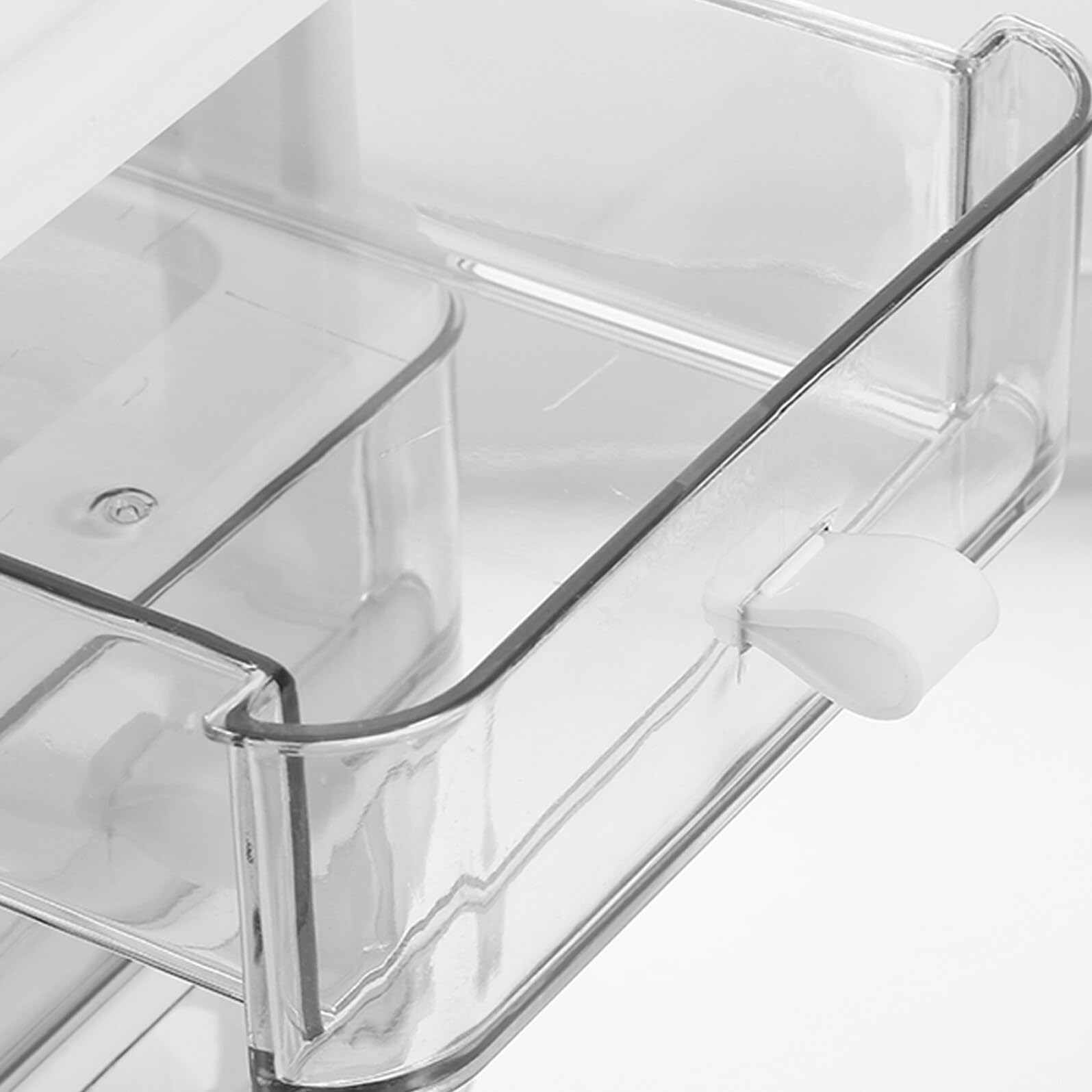 Organizador de Escritorio Cajonera Plástica Transparente Resistente Almacenaje Cosméticos Papelería Multifuncional Compacta