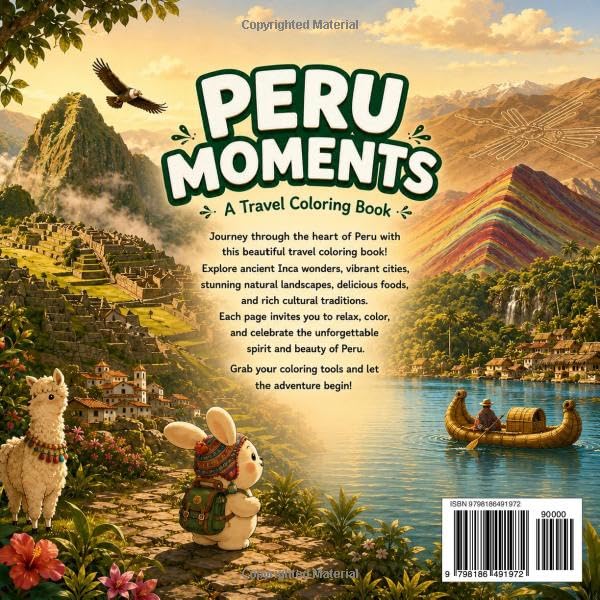 PERU MOMENTS: A Travel Coloring Book image 3