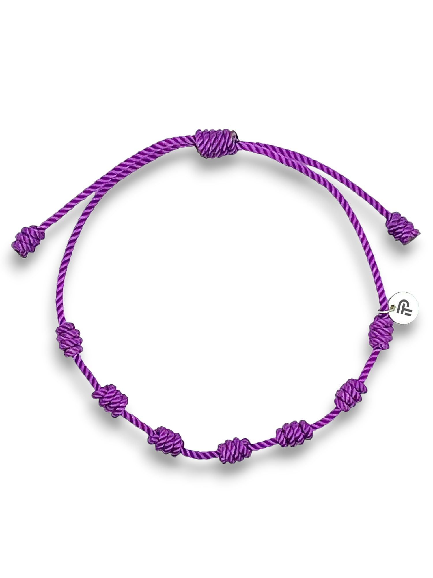 Pulsera siete nudos roja original - Contra el mal de ojo - Hilo rojo protección energía negativa - Amuleto para la buena suerte - Prosperidad familia amigos parejas (8 colores)