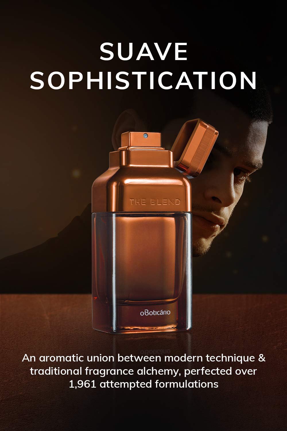 NATIVA SPA O BOTICÁRIO The Blend Eau de Parfum di O Boticario, profumi a lunga durata da uomo, fragranza legnosa e speziata di alta qualità (100,5 ml)