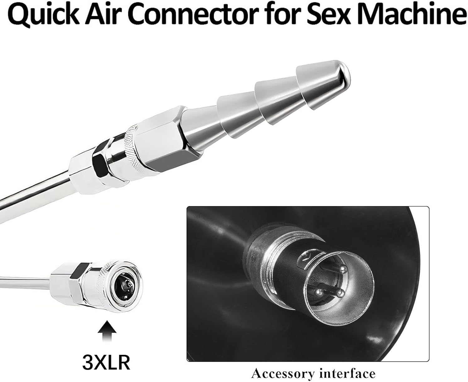 Sex Machine Attachment/Accessory/Connector 3XLR 9.05'' Silicone Realistic Hand Dildo, Lifelike Fisting Penis for Thrusting F-Machine 3 XLR Harness Compatible Huge Dildos Anal G-Spot Sex Toys for Women