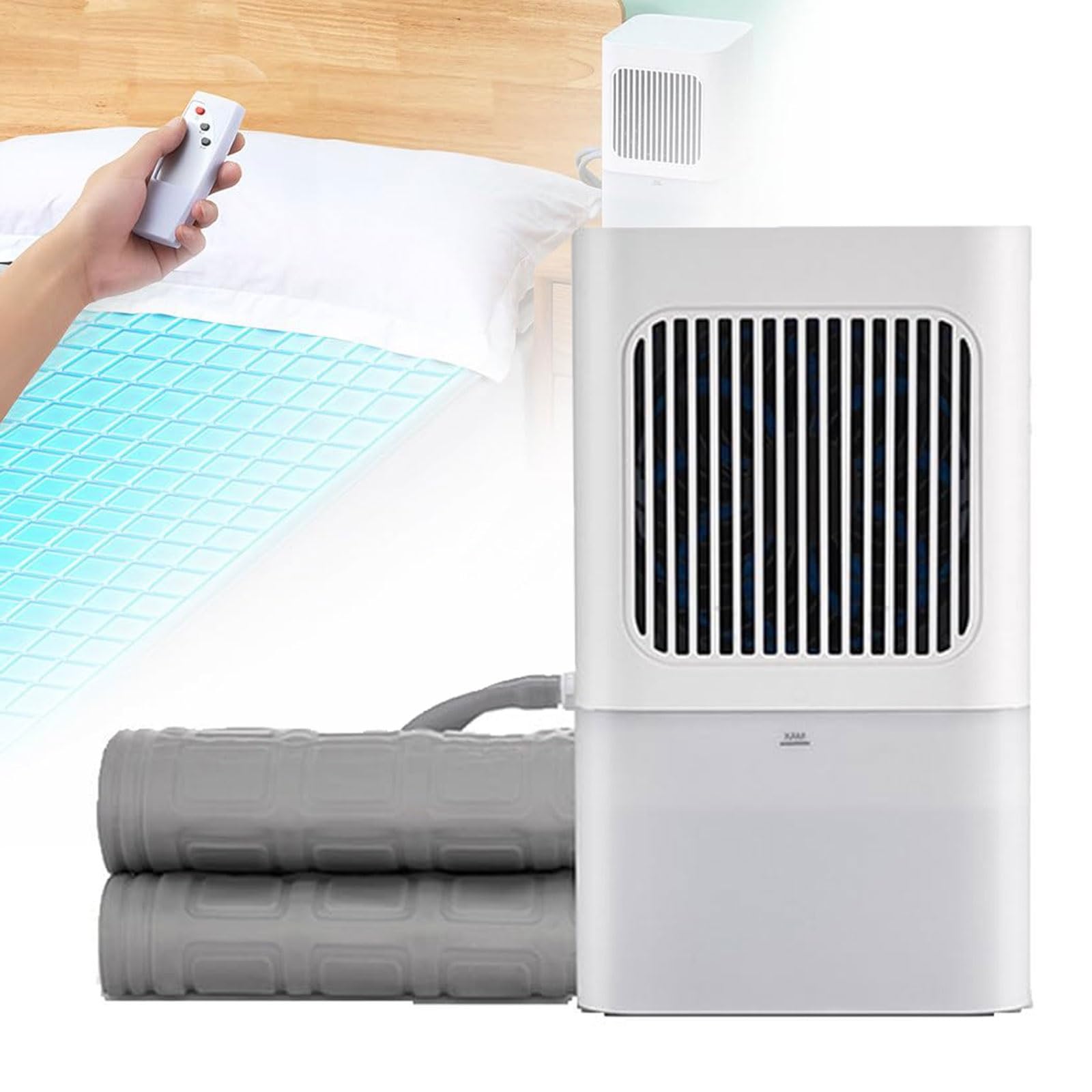 Kühlende Matratzenauflage, elektrische Wassermatratze, faltbares Design, mehrere Lademöglichkeiten, ideal für heiße Schläfer und Nachtschweiß