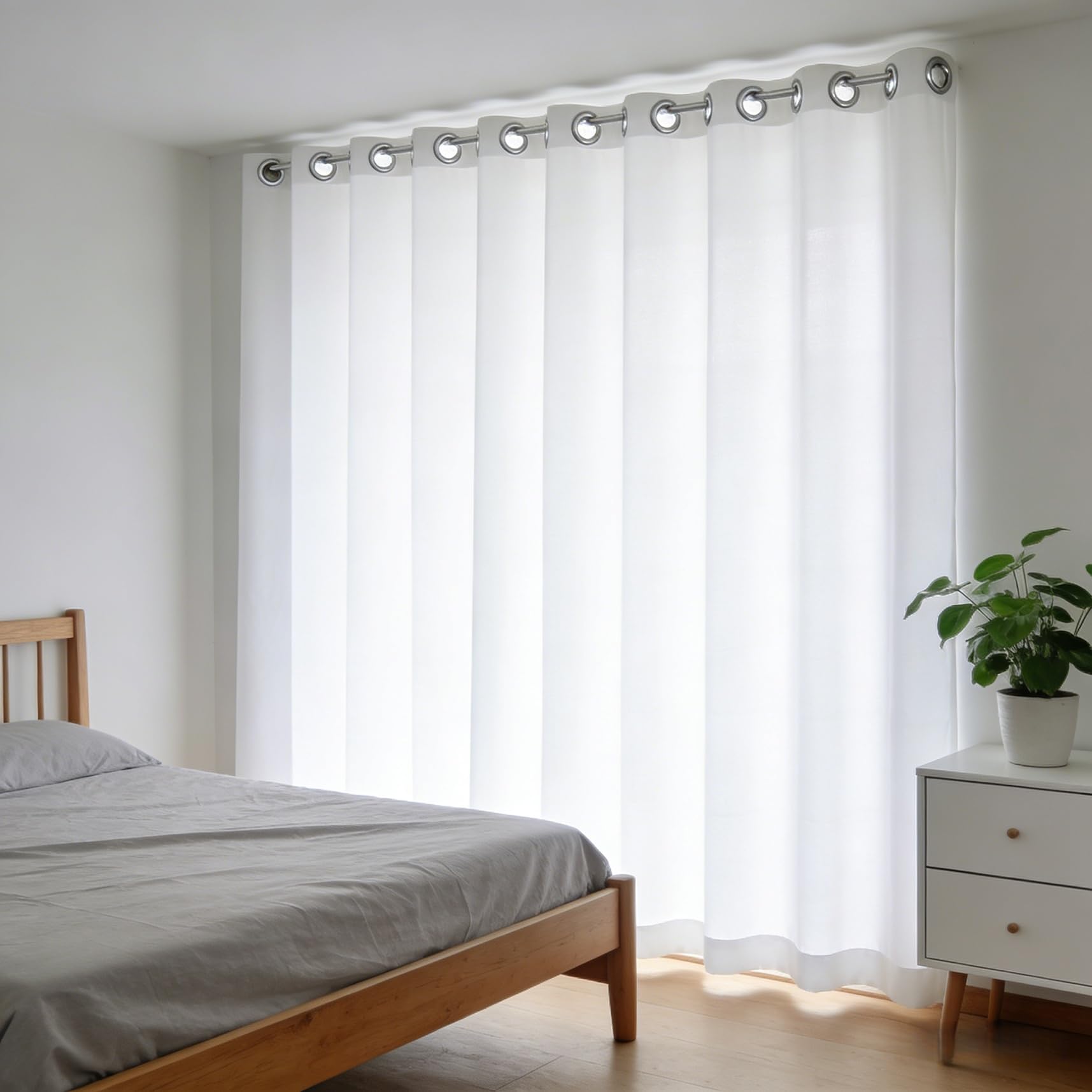 Cortinas translúcidas de salón modernas para crear ambientes acogedores