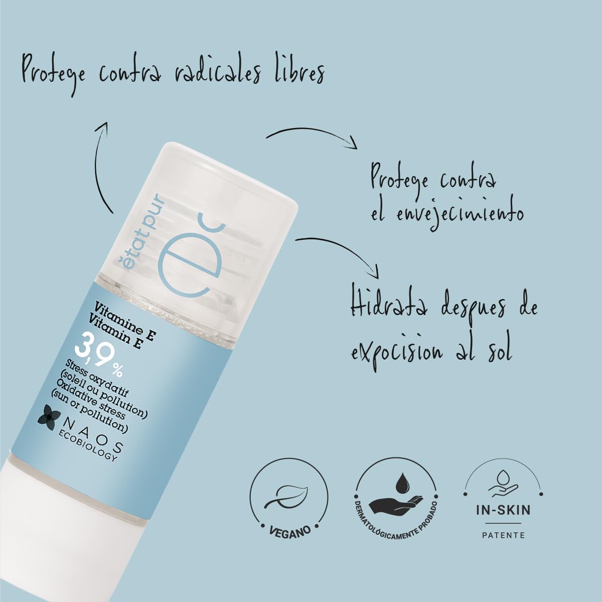 Etat Pur Pure Active E Vitamini Antioksidan Etkili, Nemlendirici, Cilt Yenileyici Saf Cilt Serumu 15 ml