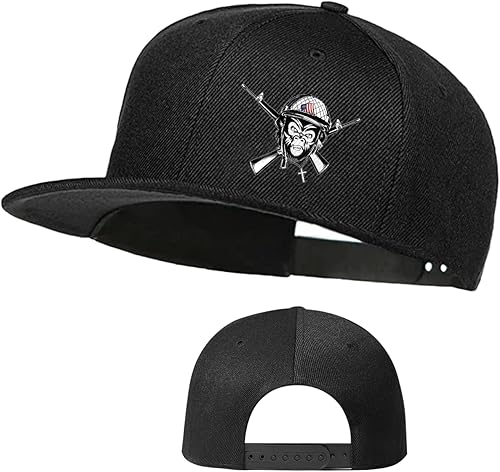 Miniatura 8 de Sombrero de calavera con bandera de Estados Unidos para hombre gorra de béisbol ajustable de terror para hombre