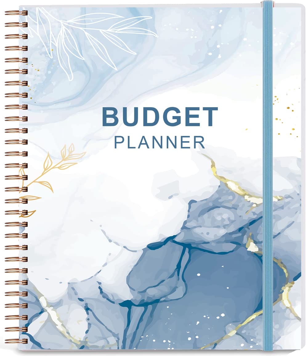 Budget Planner, Monthly Bill Organizer with Pockets. Expense Tracker Notebook