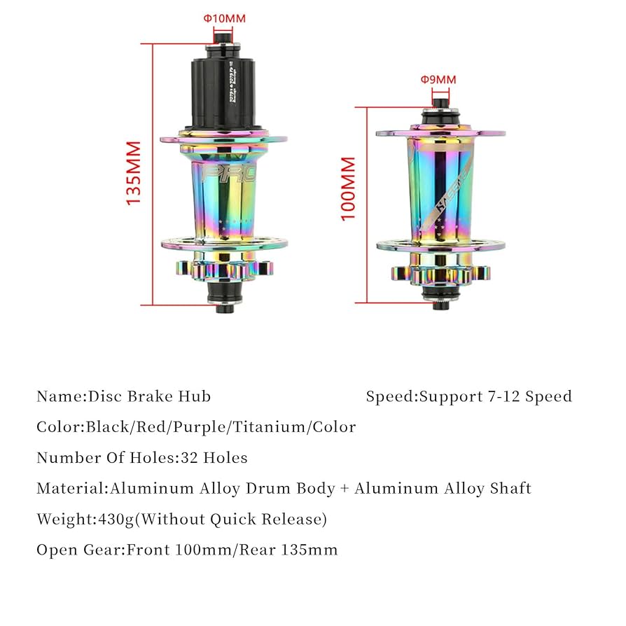 Cospaii前後ハブ　100mm/135mm Amazon.co.jp: 自転車ハブ 32 穴 ディスクブレーキハブ フロント