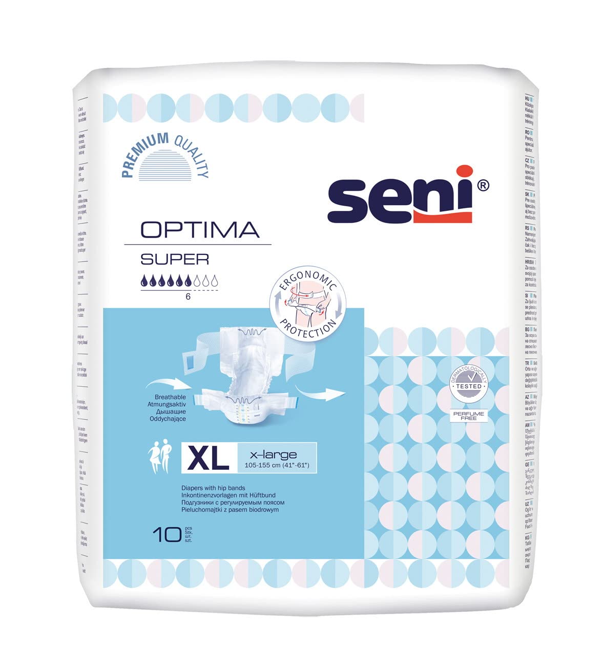 Seni Optima Super - Gr. XL - Windelhosen und Inkontinenzhosen für Erwachsene bei Blasenschwäche