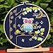 Learn to Embroidery Kits for Beginners, Pre-Stamped Cross Stitch Kits with Pattern, Hoop, Color Threads, Tools & Instruction for DIY Arts and Crafts