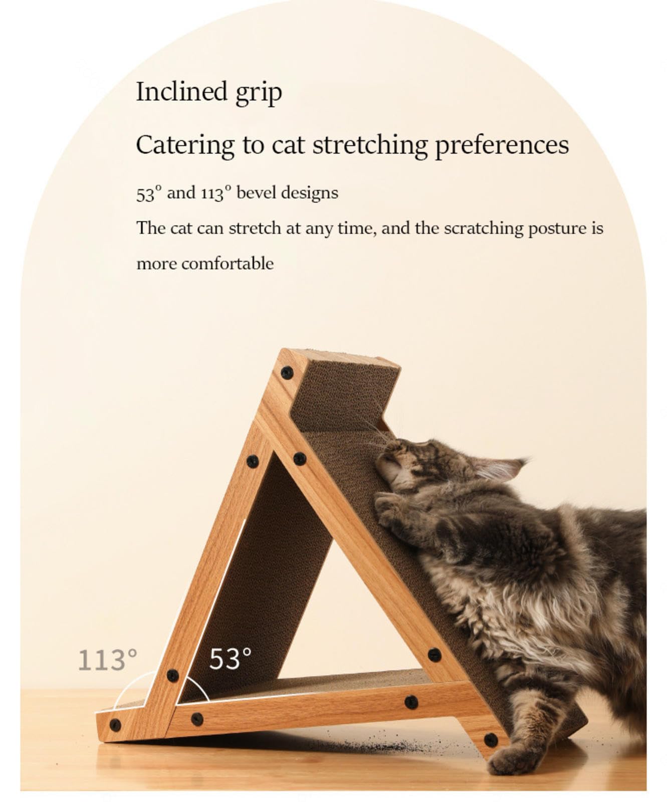 NIBHZ Cartón rascador, Poste rascador Vertical para Gatos, Proteger alfombras Moler Almohadilla de Tablero Vertical para Gatos, para Accesorios de, Rascador para Gatos