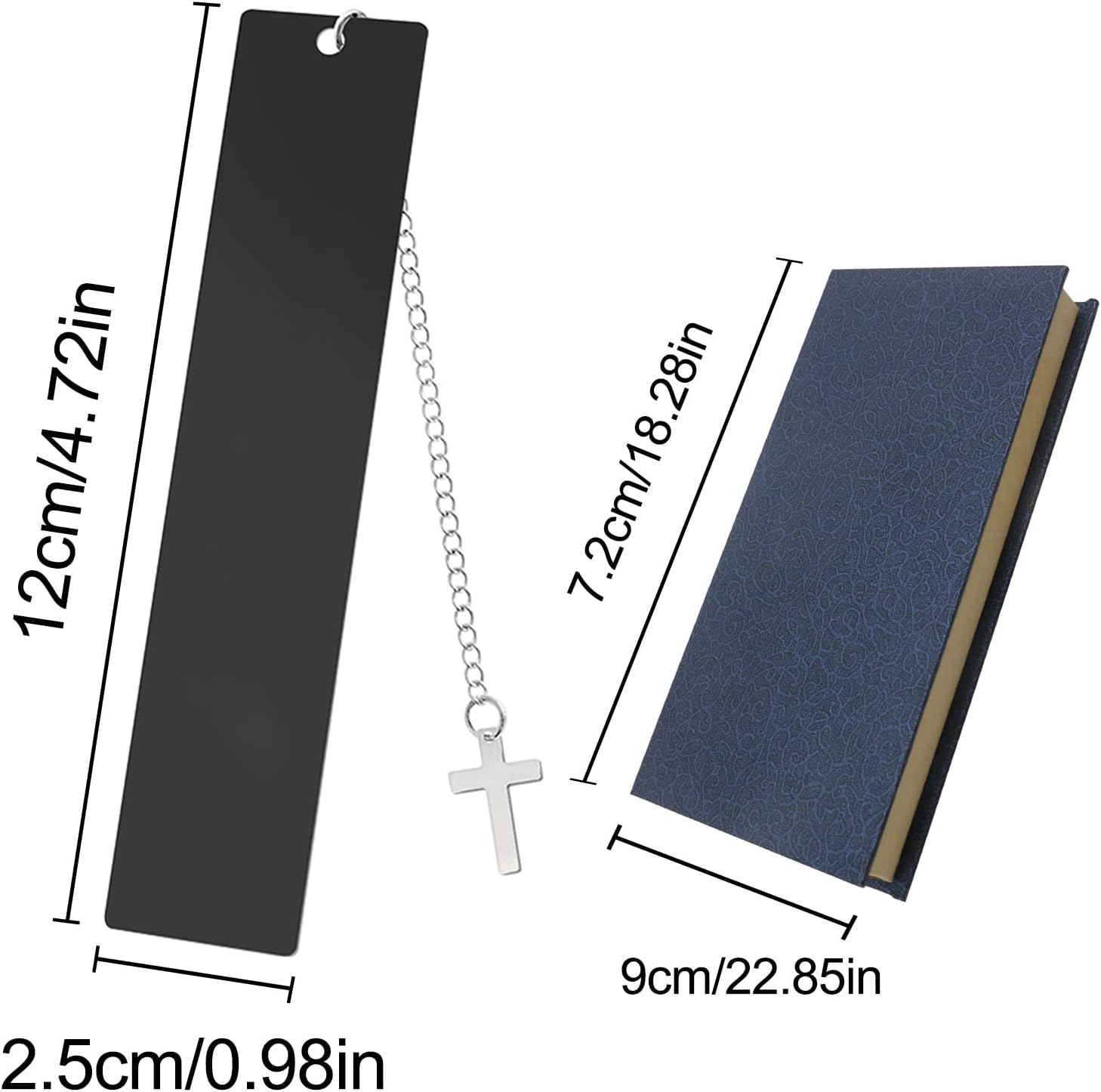 Personalized Bookmarks- Metal Custom Bookmarks Engraved Photo Text- Stainless Steel Customized Bookmark for Men Women Kids,Teachers,Students,Book Lovers Gifts for Valentine's Day,Birthday - Image 3