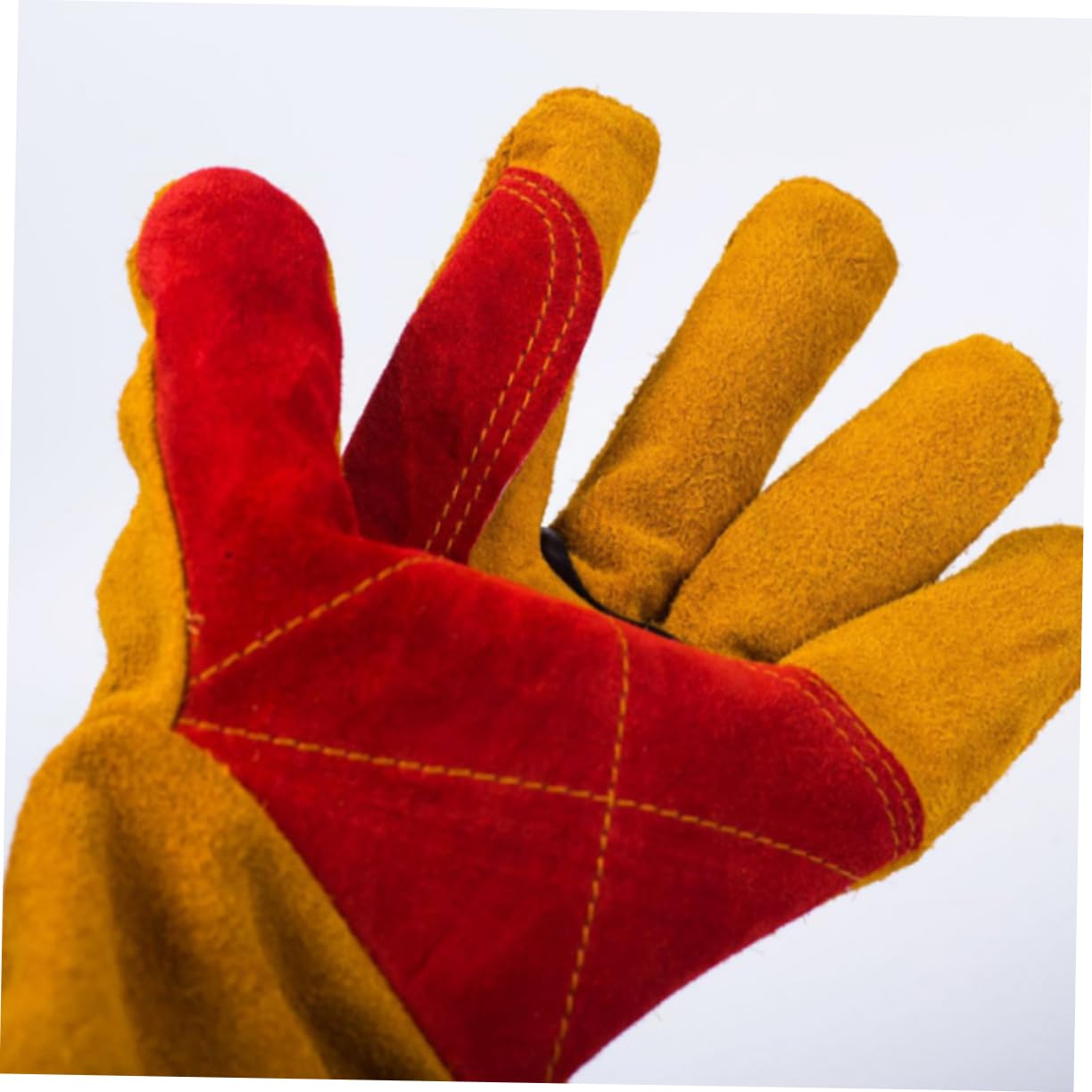 Moufles de Soudage en Cuir Bovin Résistants à L'usure 60 Cm