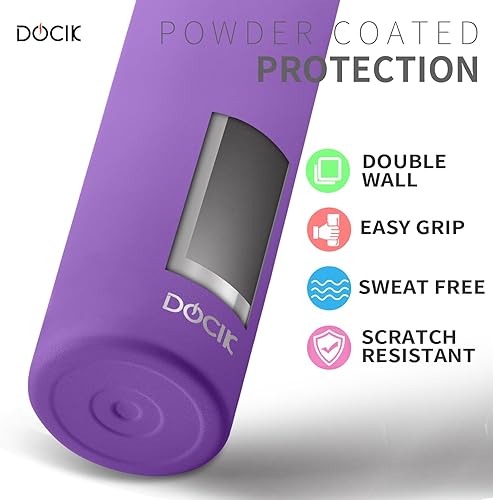 Miniatura 2 de Paquete de 2 vasos rectos delgados de 20 onzas, de acero inoxidable, doble pared aislada al vacío, vaso delgado de viaje con tapas y pajitas,