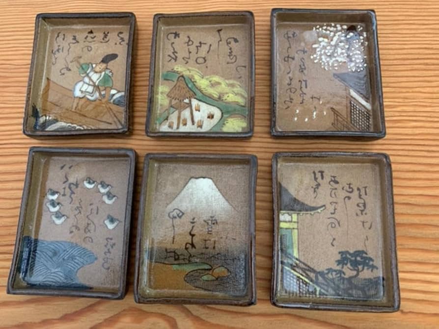 最終価格*逸品*乾山 光琳かるた絵皿 最終価格*逸品*乾山 最終価格*逸品*乾山 光琳かるた絵皿 最終価格*逸品*乾山