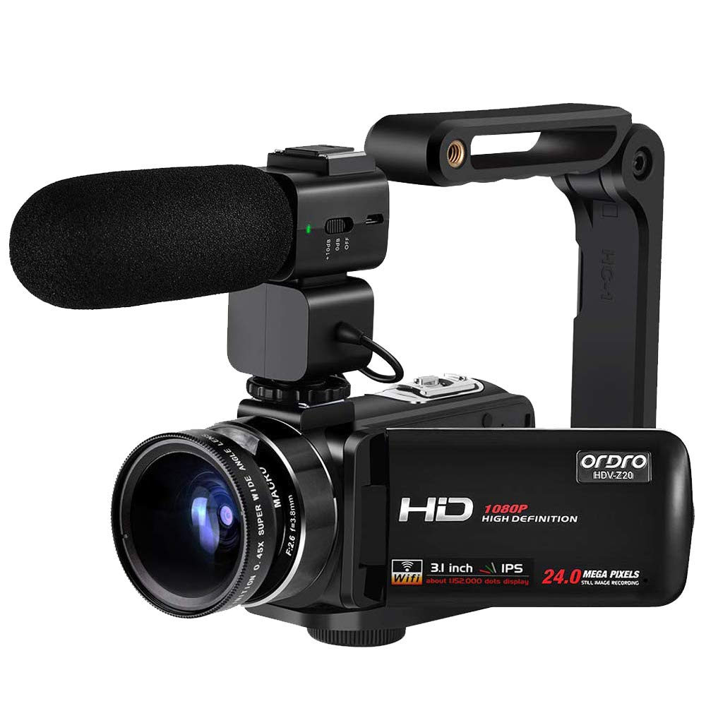 Ordro HDV-Z20 ナイトビジョン デジタルビデオカメラ フルHD Filmadora Digital Ordro Z20 Full HD 24MP Night Vision Com