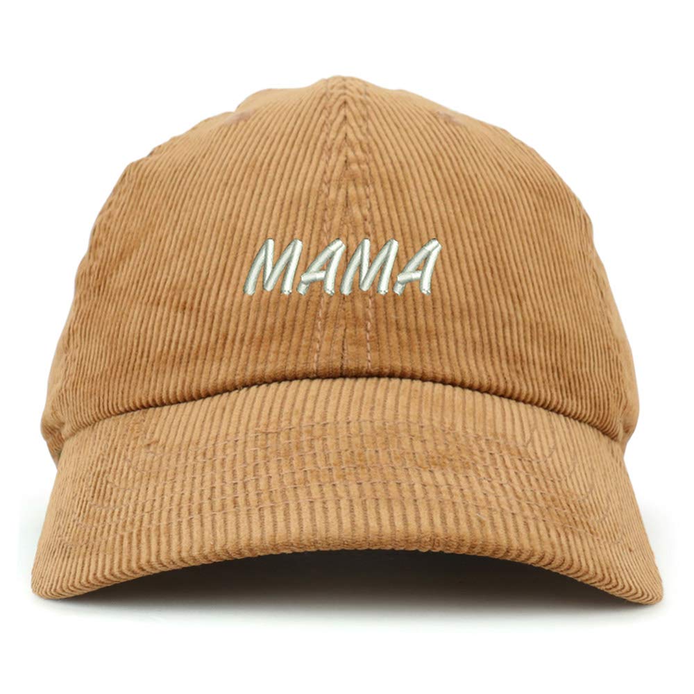 Trendy Apparel ShopMama Embroidered Cotton Corduroy Unstructured Baseball Cap